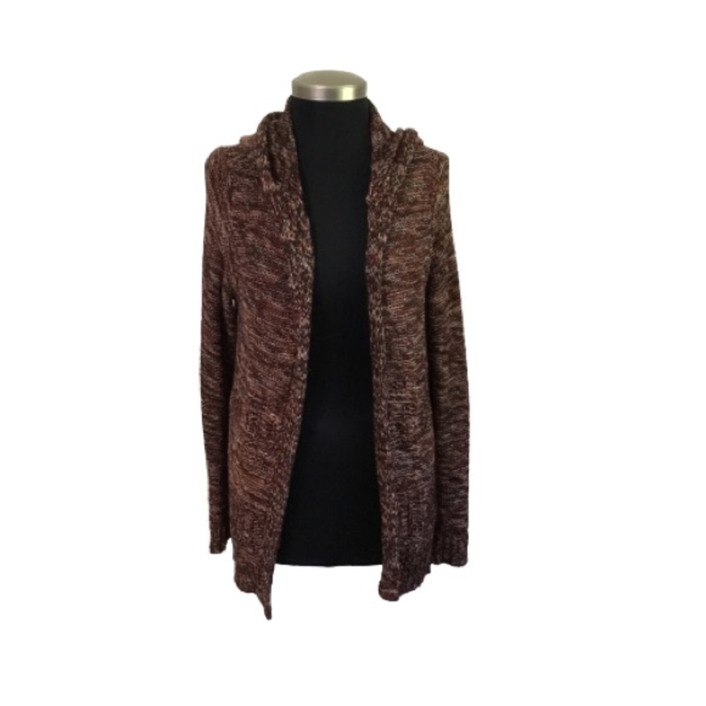 Maurices Multicolor Hooded Cardigan Sweater Size M